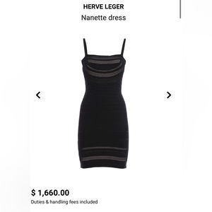 Herve Leger Nanette dress with matching bolero